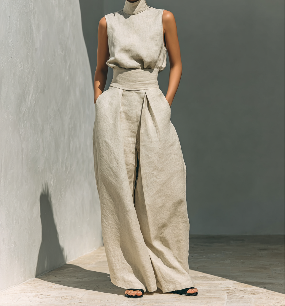 Maria™ – Conjunto minimalista de algodón y lino