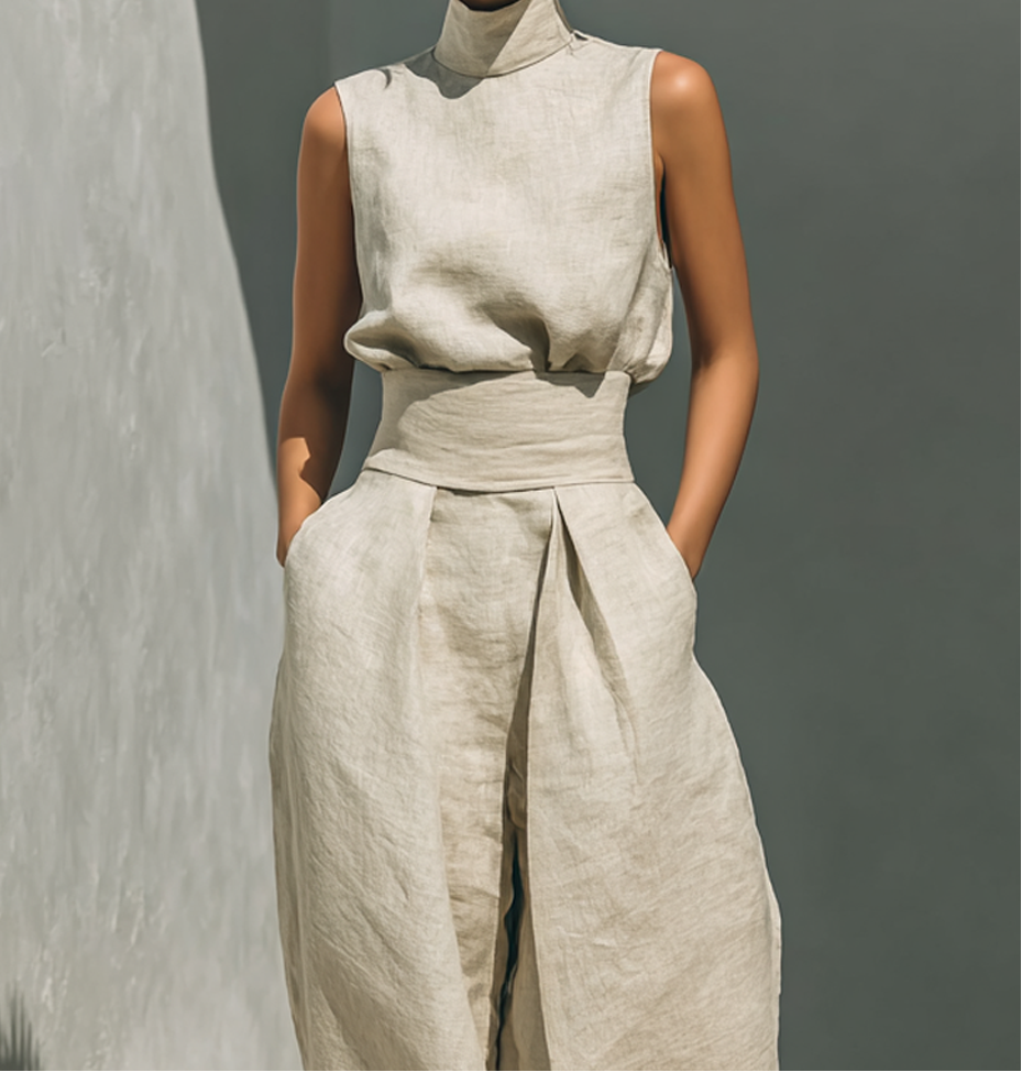 Maria™ – Conjunto minimalista de algodón y lino