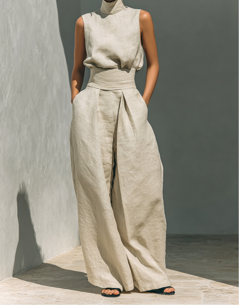 Maria™ – Conjunto minimalista de algodón y lino